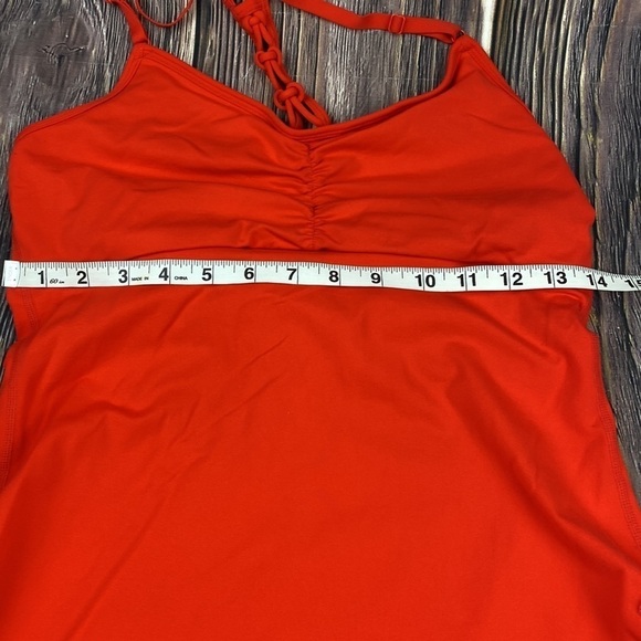Prana Orange Racer Back Workout Top- size Small - Picture 9 of 12